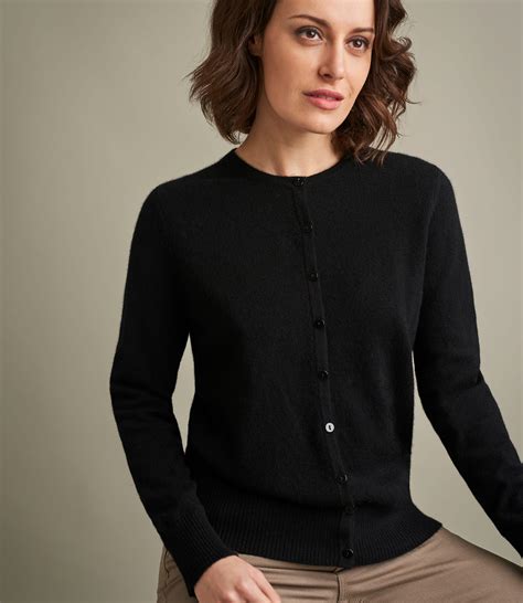 Black Wool And Cashmere Crew